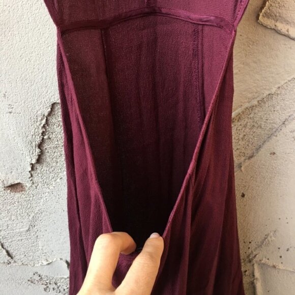 Reformation Amelia Backless Dress in Burgundy Size XS - Picture 11 of 11